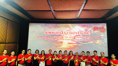 Học tập chuyên đề qua phim “Mưa Đỏ” – Bài học về sự hy sinh và khát vọng hòa bình.