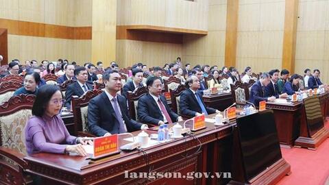 Hội nghị công bố quyết định của Bộ Chính trị về công tác cán bộ: Điều động, chỉ định đồng chí Hoàng Quốc Khánh giữ chức Bí thư Tỉnh ủy Lạng Sơn