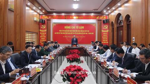 Tổng Bí thư Tô Lâm chủ trì làm việc về tình hình triển khai hợp tác kết nối đường sắt Việt Nam - Trung Quốc