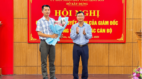 Sở Xây dựng tỉnh Lạng Sơn tổ chức Hội nghị công bố Quyết định về công tác cán bộ