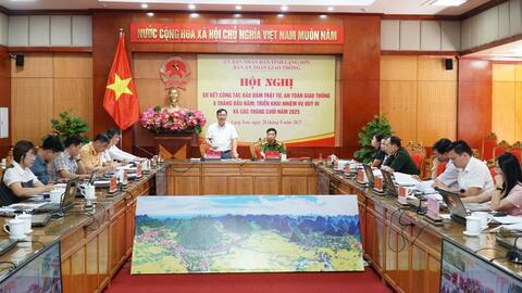 Hội nghị sơ kết công tác bảo đảm trật tự, an toàn giao thông 6 tháng đầu năm 2025, triển khai nhiệm vụ các tháng cuối năm 2025