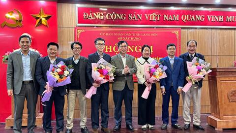 Hội nghị Công bố các quyết định của Giám đốc Sở Xây dựng  về công tác cán bộ