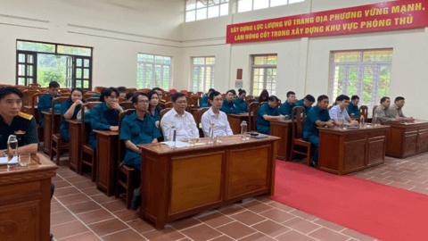 Khai mạc huấn luyện lực lượng tự vệ cụm 1 trên địa bàn phường Lương Văn Tri năm 2026